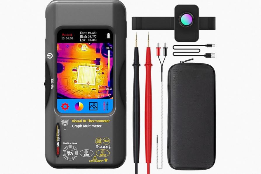 Handheld Thermal Imaging Camera, 160×120 Infrared Resolution, -4°F to 1022°F, 25Hz Infrared Camera, PC Analysis, 50° FOV, Image Fusion, for Construction/Thermal Mercury/Circuit Breakers (ZC-H160) product image