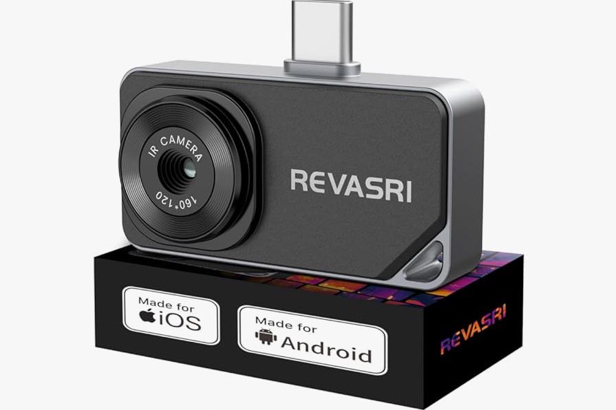 REVASRI Thermal Camera for iPhone and Android, 320×240 Super IR Resolution Thermal Imaging Camera, -4℉ to 842℉ Temp Range, Compatible with USB-C iOS & Android Device product image