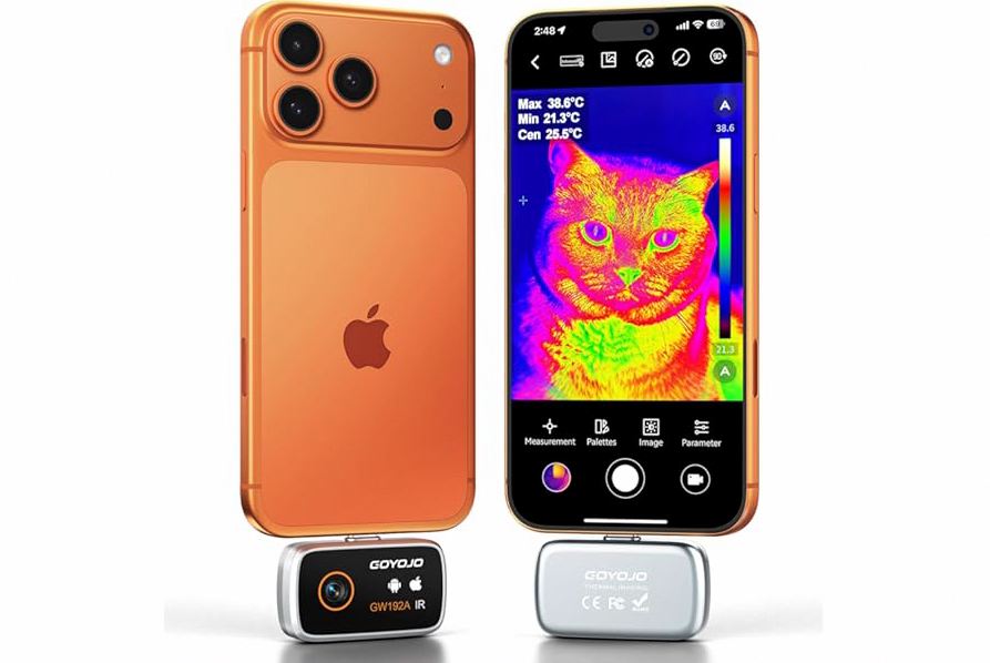 MILESEEY TR256i Thermal Imaging Camera for Android, 512×384 Super Resolution (256×192 Native IR) Infrared Camera, Smartphone Thermal Imager, 5°F~1112°F for Electrical, Building, HVAC Detection product image