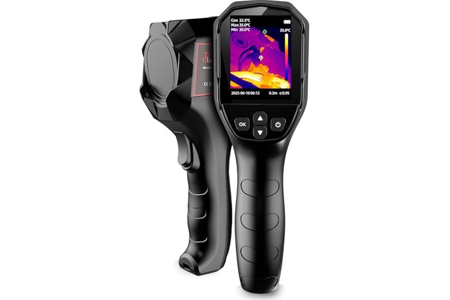 Flagfront Thermal Camera, 240 x 240 TISR Resolution, -4°F to 1022°F Temp Range, 25Hz Infrared Camera with Temperature Alarm, 50°FOV Handheld Thermal Imaging Camera product image