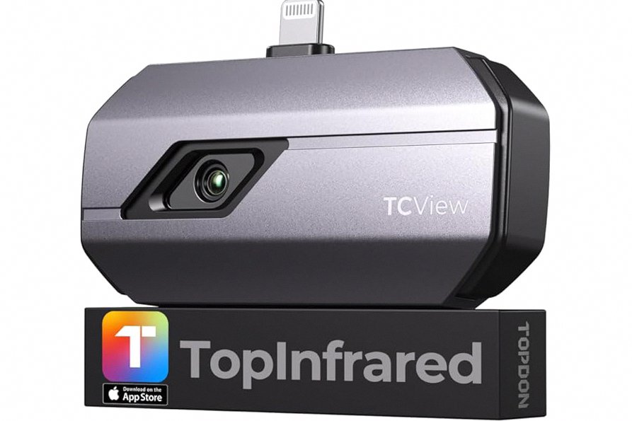 TOPDON TC002 Thermal Camera for iOS (iPhone & iPad), 512 x 384 Super Resolution, 256 x 192 IR High Resolution, Thermal Imager, Thermal Imaging Camera, -4°F~1022°F Temp Range, Support Video Recording product image