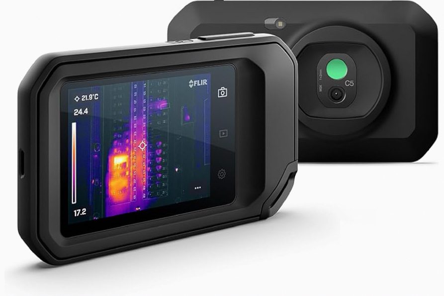 FLIR C5 Compact Thermal Imaging Camera with Wifi: High Resolution Infrared Imager for Inspection, Electrical/Mechanical, Building, and HVAC Applications product image