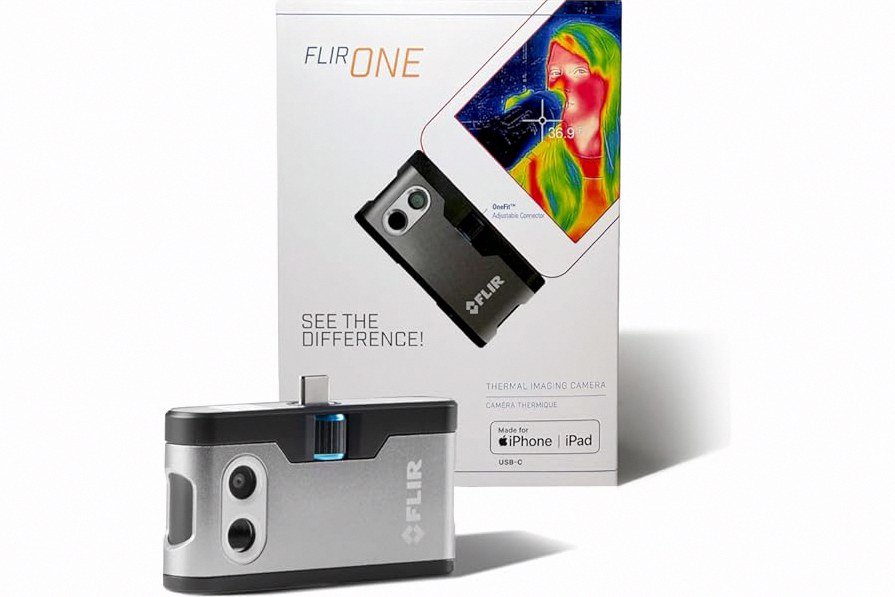 Flir One - Thermal Imaging Camera for iOS Smartphones (iPhone 15 and Newer w/USB-C), 240x180 Super Resolution (80x60 Native IR) product image