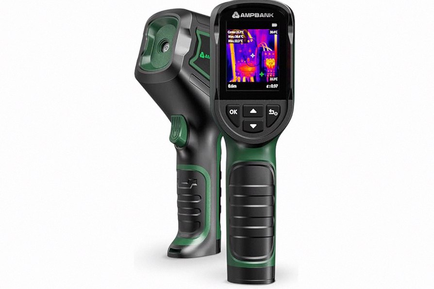 H128 Handheld Thermal Camera, 240 x 240 TISR Resolution, 24h Battery Life Thermal Imaging Camera, 25 Hz Infrared Camera with Temperature Alarm, -4℉~ 842℉ Temp Range, IP65 Protection Level product image