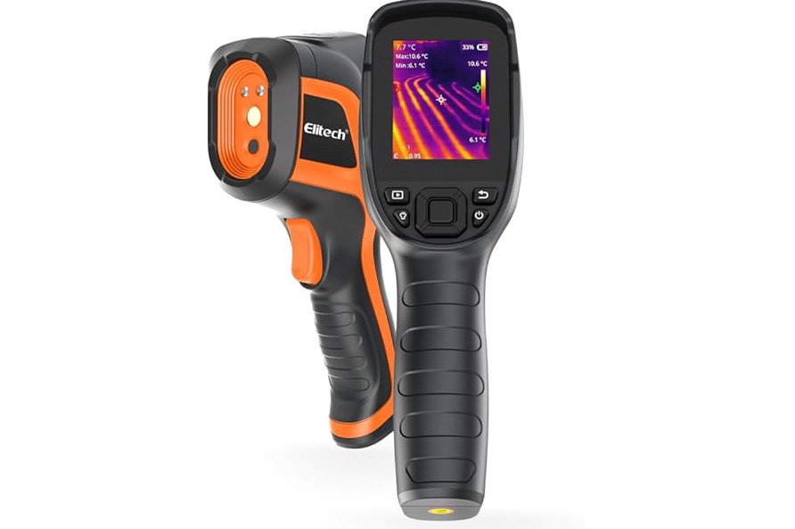 Elitech Thermal Imaging Camera 256 x 192 IR Resolution, Handheld Infrared Imager for Home Inspection & HVAC, Real-Time Video Recording, <40mK Sensitivity, 25Hz Thermal Leak Detector (-4°F to 752°F) product image