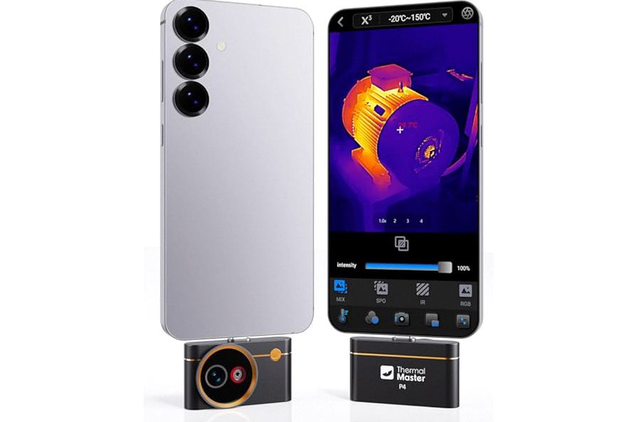 Thermal Master P4 USB-C Thermal Imager for Android, Infrared Camera with IR Eraser, 512×384 X³ IR Resolution, -4℉ to 1112℉ Temp Range, 0.035℃ Sensitivity, Electrical & HVAC, 15×Digital Zoom product image