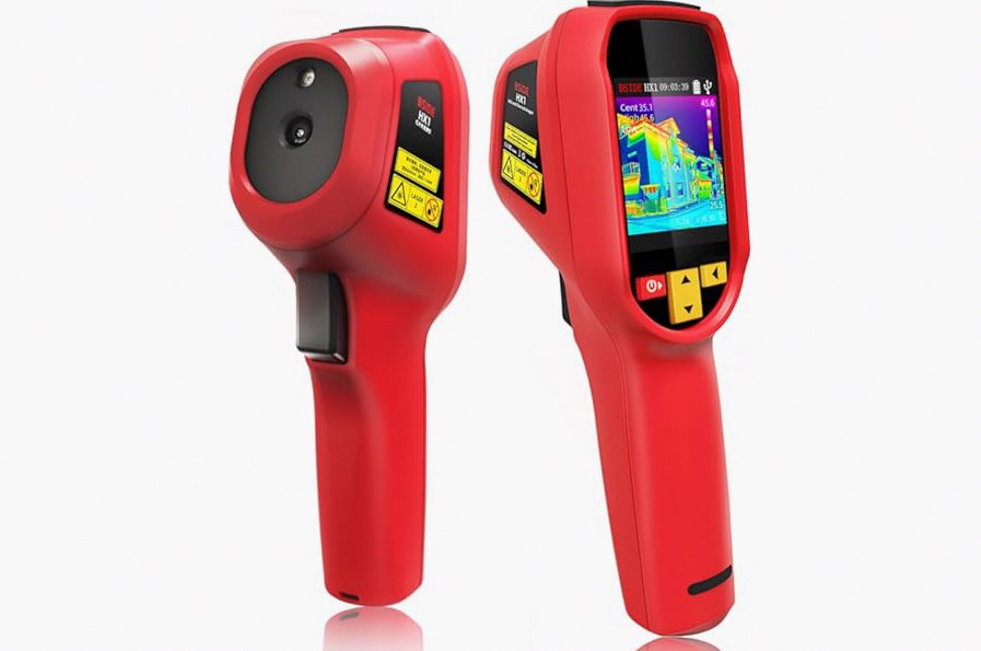 BSIDE Thermal Imaging Camera 240×240 Resolution 15 Color Palettes Infrared Thermal Imager -4°F to 1022°F 25Hz Rechargeable Handheld Thermal Camera with Laser Pointer 50°FOV product image